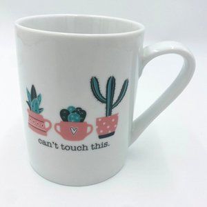 10 Strawberry Street Can’t Touch This Fun Cactus Ceramic Coffee, Tea Mug